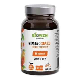 Biowen Witamina C Complex grejpfrut suplement diety odporność 100 kapsułek — zdjęcie 1