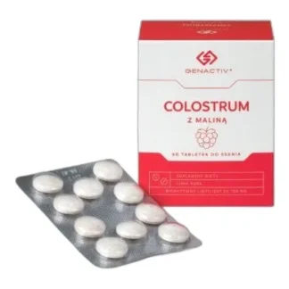 Colostrum z maliną mg x 60 tabletek do ssania Genactiv 100 — zdjęcie 1