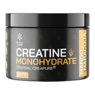 KREATYNA Monohydrat Kreatyny Creapure Mango + Marakuja BEZ CUKRU 300g — zdjęcie 1