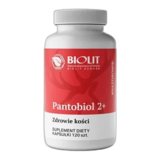 Pantobiol Biolit Poroże jelenia szlachetnego 120 kaps. 2+ — zdjęcie 1