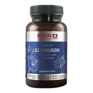 Suplement diety Biooil OLEJ Z CZARNUSZKI EGIPSKIEJ kapsułki 120 g 120szt. — zdjęcie 1