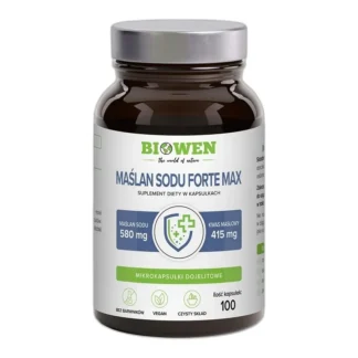 Formuła dietetyczna Biowen maślan sodu Forte Max 580 mg 100 kapsułek — zdjęcie 1