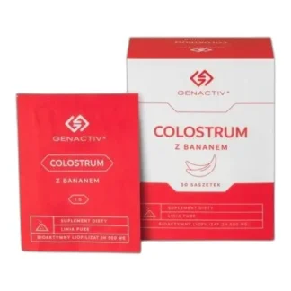 Suplement diety Genactiv Colostrum z bananem saszetka 30 szt. — zdjęcie 1