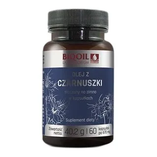 Suplement diety Laboratorium Biooil Olej z czarnuszki 60 kapsułek — zdjęcie 1