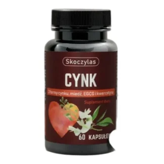 Suplement diety Skoczylas cynk miedź kwercetyna wegetariańskie 60 kaps. — zdjęcie 1