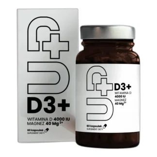 Witamina D3 4000 IU + Magnez 40 mg2+ — UP Health Pharma D3+ — zdjęcie 1